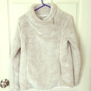 Women’s OffWhite Faux Fur Sweatshirt